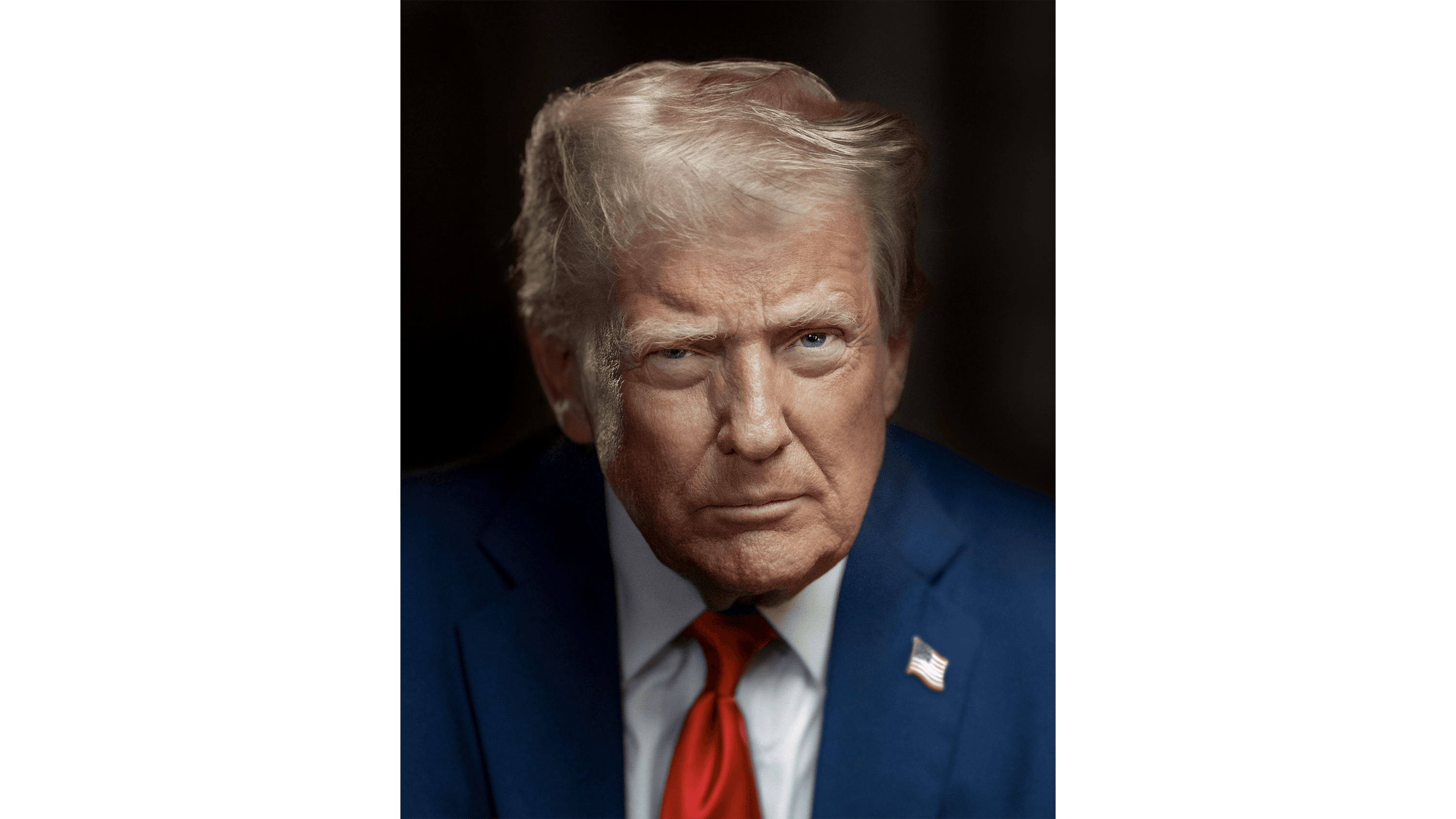 Official presidential portrait of Donald Trump